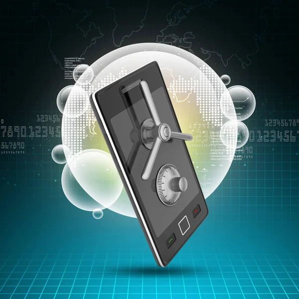 Mobile Security and Protection Concept. — Stock Photo, Image