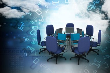 Konferans masası 3D çizimi