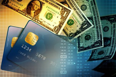 Parasal kavramı ve grafik analiz Pazar dijital illüstrasyon