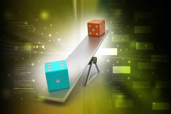 3d illustration of Opposite choice concept — Stock Photo, Image