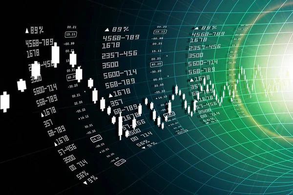 Borsa grafik analiz dijital illüstrasyon