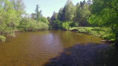 4 k. Prores codec. Hava hava video. Küçük dağ nehir ormanıyla yaz