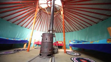 Yurt. Biraz içeri. Deniz Baykal. Olkhon Adası
