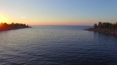 4 k. hava fotoğrafçılığı. Baykal Gölü kıyı yerleşmesi. Vydrino