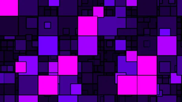 现代最小紫色和粉色方块重叠设计-背景纹理摘要 — 图库照片