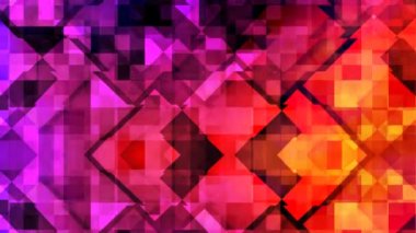 Soyut Yükselen Geometrik Kare Şekilleri ve Renkli Çizgi Deseni - 4k Kusursuz Döngüsüz Döngüsüz Arkaplan Canlandırması