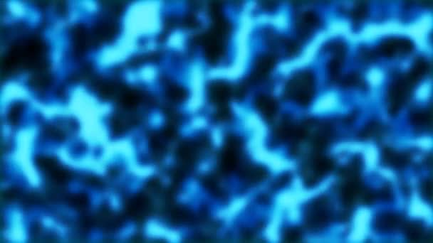 Blue Fiery Smoke Will O Wisp Ghost Fairies in Atmospheric Swamp Fog - 4K Seamless Loop Motion Background Animation — Stock Video