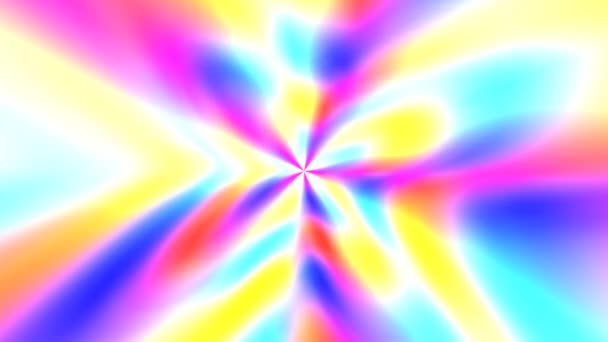 Patrón psicodélico colorido con efecto gráfico de onda de flujo - Animación de fondo de movimiento de bucle inconsútil 4K — Vídeos de Stock