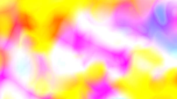 Splotches de forma de burbuja de Blob de tinta psicodélica Fusión y división - Animación de fondo de movimiento de bucle inconsútil 4K — Vídeo de stock