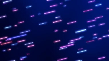Yuvarlak Parlayan Neon Çok Renkli Çizgiler Yukarı Doğru Yükselen Açı - 4K Kusursuz Döngüsüz Döngü Arkaplan Canlandırması