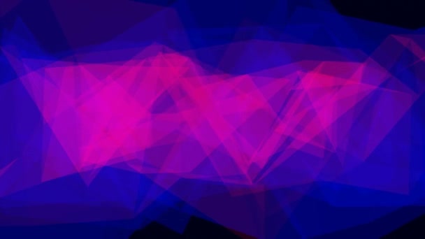 Fondo de pantalla simple de triángulo geométrico móvil abstracto rojo y azul - Animación de fondo de movimiento de bucle inconsútil 4K — Vídeos de Stock