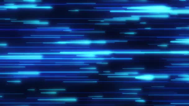 Fluorescente ultravioletto fluorescente luce al neon linea direzionale laser flusso di dati 4K senza soluzione di continuità Loop animazione di sfondo — Video Stock