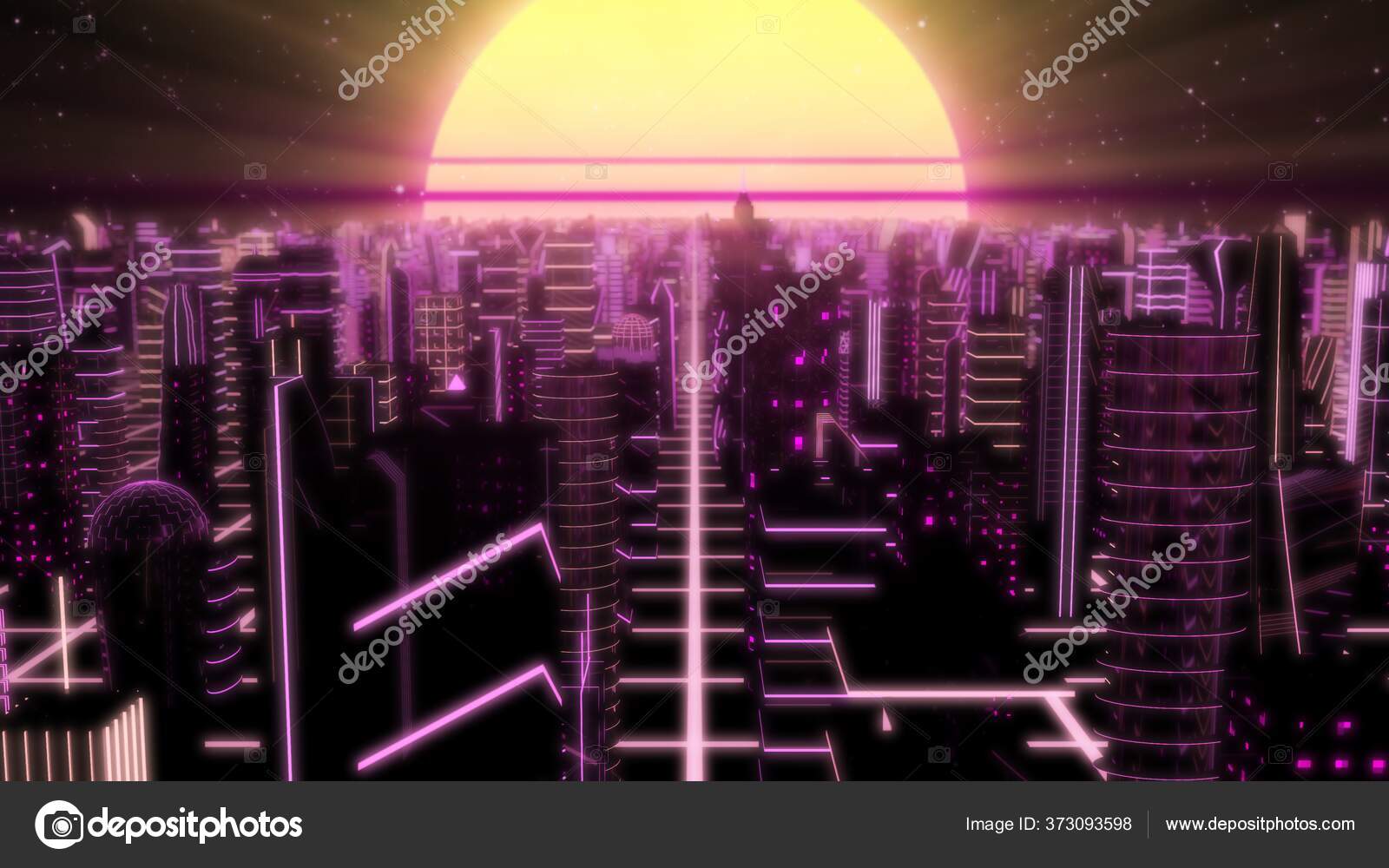 80s Neon City Stock Photos Royalty Free 80s Neon City Images Depositphotos