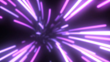 Işık Hızında Büyük Verilerin Dijital Veri Akımı Tünelinde Uçmak - Soyut Arkaplan Dokusu