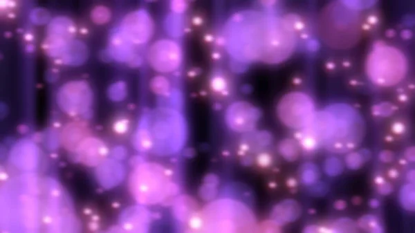 Piękny fioletowy różowy okrągły Bokeh Blur cząstki świecące światło - Streszczenie tekstury tła — Zdjęcie stockowe