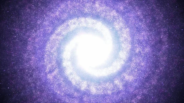 Beautiful Purple Spiral Galaxy in Space Swirling with Nebula Stars - Abstract Background Texture