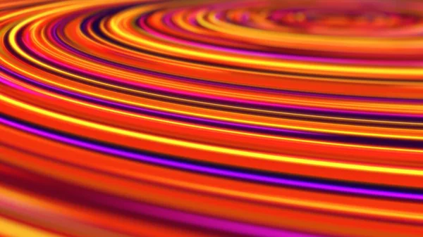 Glödande Neon ljus ringar cirkel runt Abstrakt suddig Copyspace - Abstrakt bakgrundskonsistens — Stockfoto