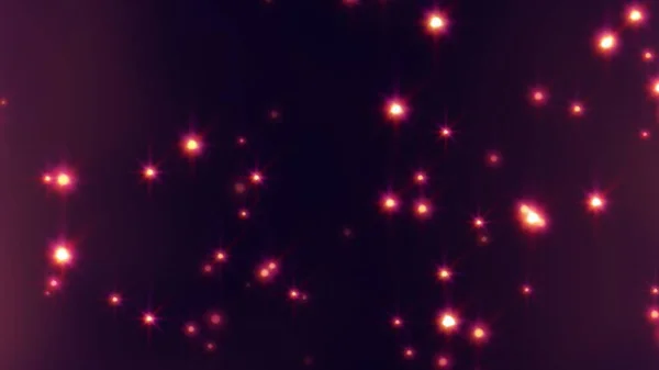 Magiche stelle in movimento che brillano di luce brillante nello spazio astratto viola - Struttura astratta dello sfondo — Foto Stock