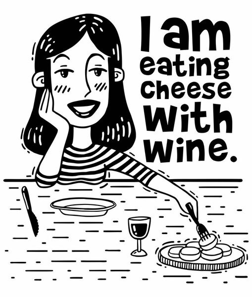 Я ем сыр с винными комиксами
