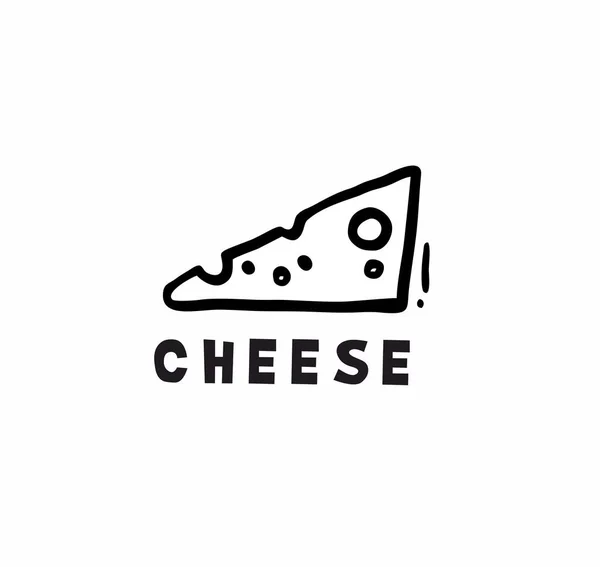 Enkel logotyp bit ost — Stock vektor