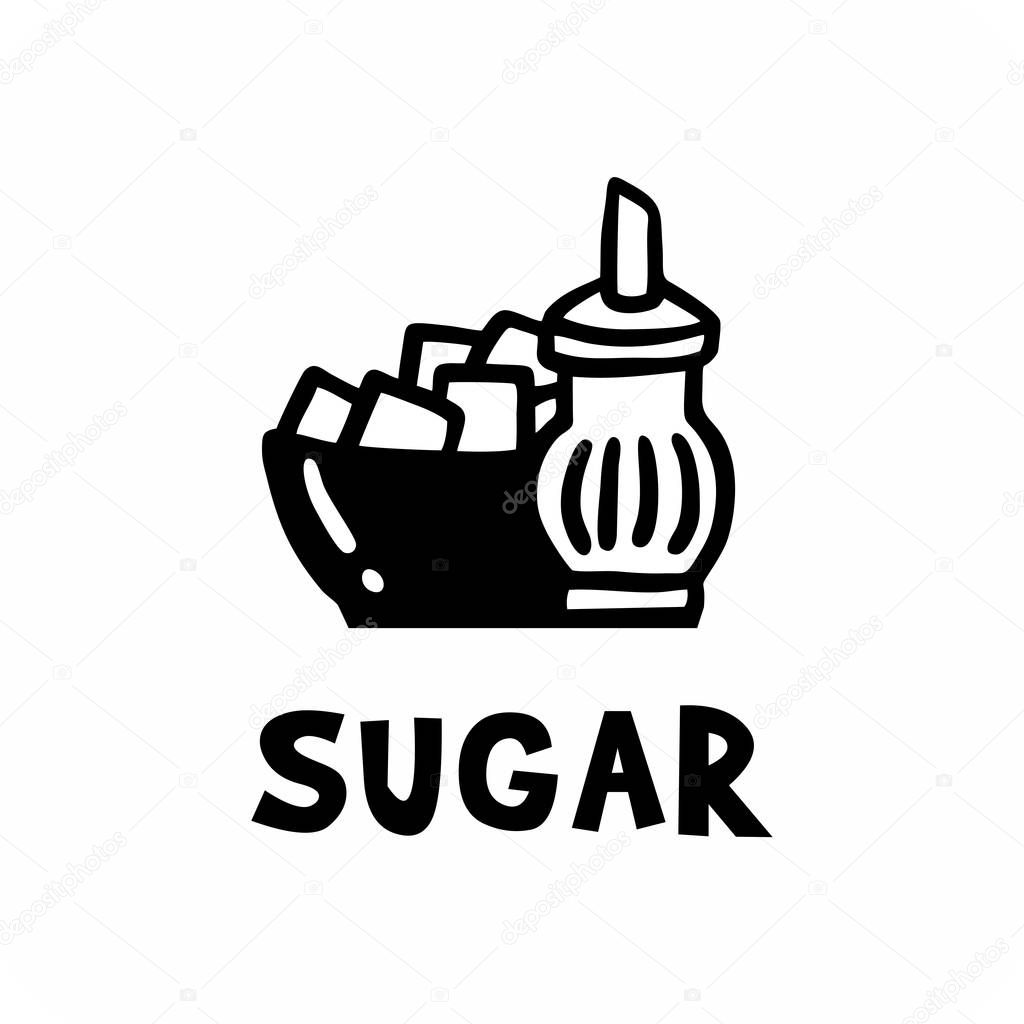 Simple picture sugar bowl