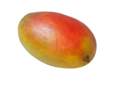 taze sulu mango meyvesi beyaza izole edilmiş.