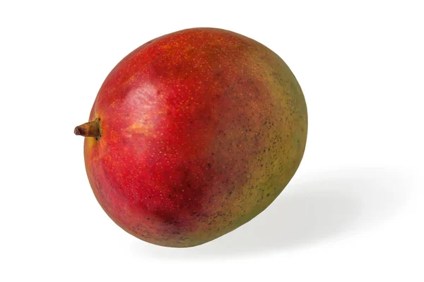 Fruta Fresca Jugosa Mango Aislada Blanco — Foto de Stock
