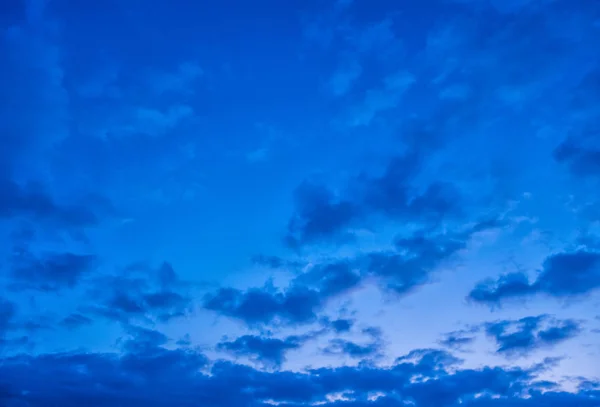 Dramático Nublado Céu Céu Azul Hora Fundo — Fotografia de Stock