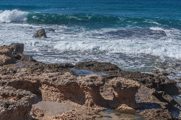 Landschap Van Rotsachtige Kust Bij Helder Weer — Stockfoto