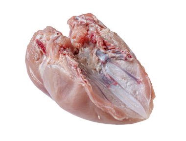 fresh raw chicken breast isolated on white