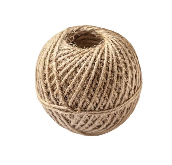 Skein halatı beyaza izole edilmiş.