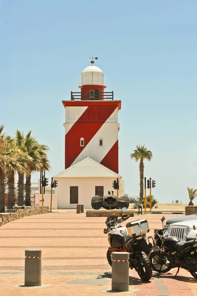 Mouille Point Sea Point Promenade in Kaapstad, Zuid-Afrika. — Stockfoto