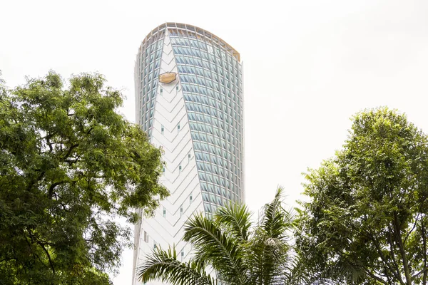 Чудовий Блакитний Хмарочос Куала Лумпурі Малайзія Архітектура Шедевру — стокове фото