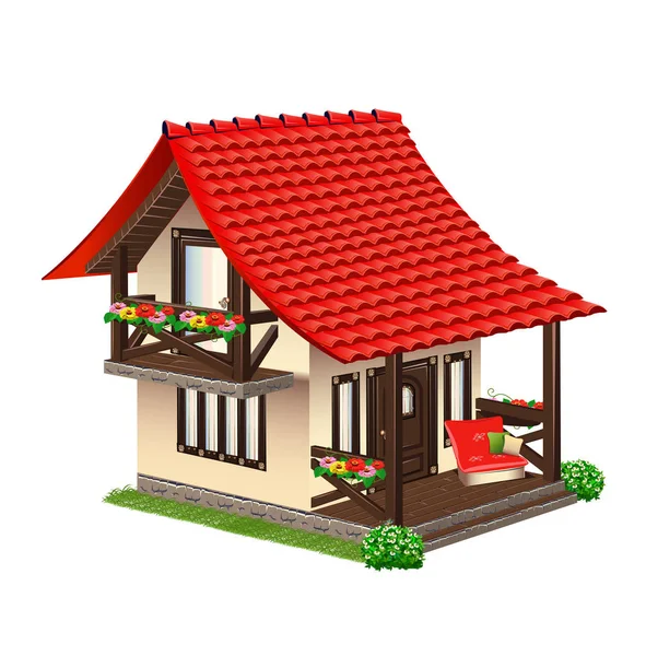 Уютный домик — стоковый вектор