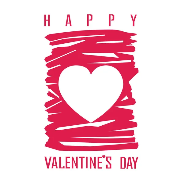 Happy Valentines Day card — Stock Vector