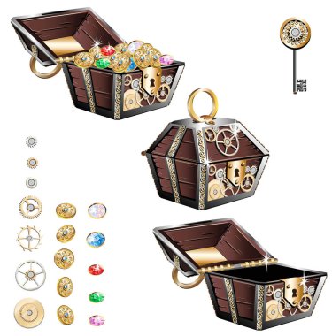 antika ahşap sandık 