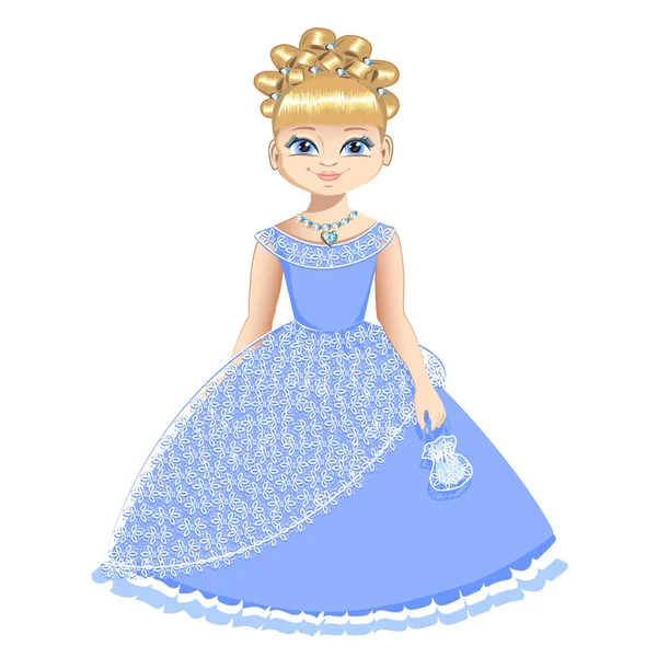 Belle princesse illustration vectorielle — Image vectorielle