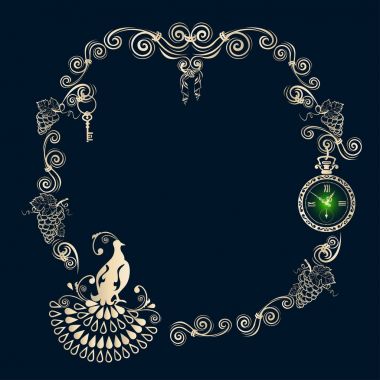 kuş Vintage çerçeve