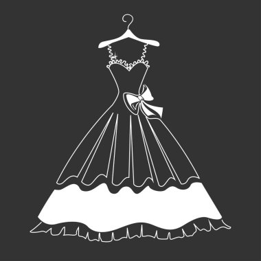 Güzel bir elbise siluet