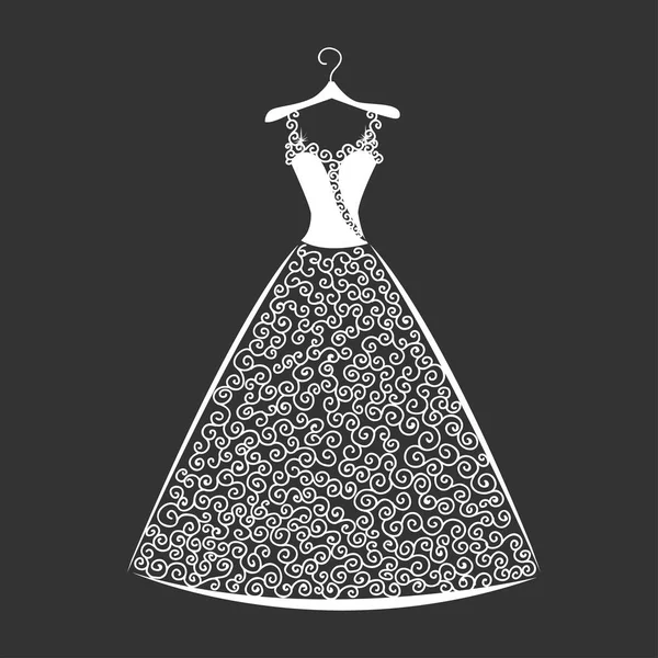 Beautiful dress silhouette Stock Vector Image by ©Liana2012 158048834