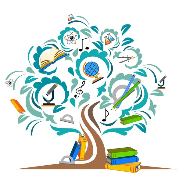 Μελέτη το δέντρο — Διανυσματικό Αρχείο