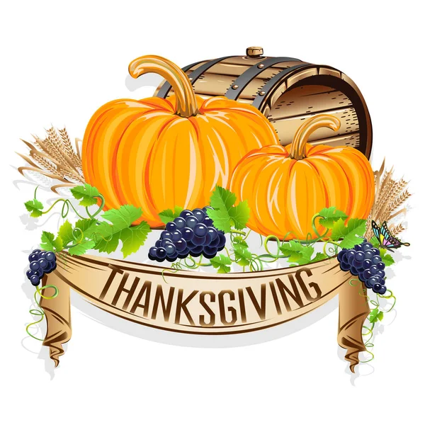 Happy thanksgiving day — Stock vektor