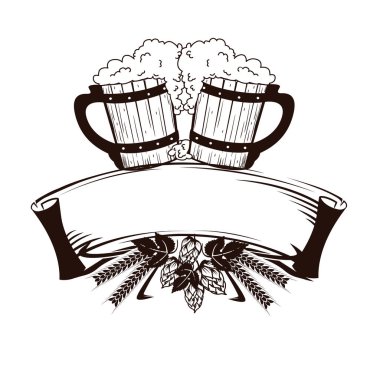 Bira etiket boş bant ile