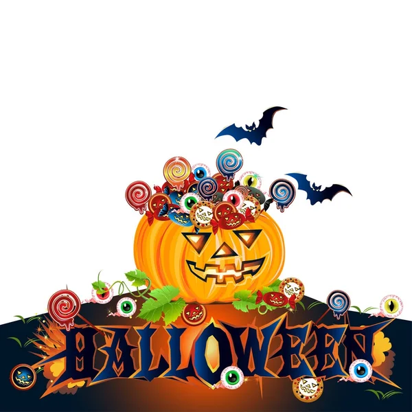 Hintergrund des Halloween-Plakats — Stockvektor