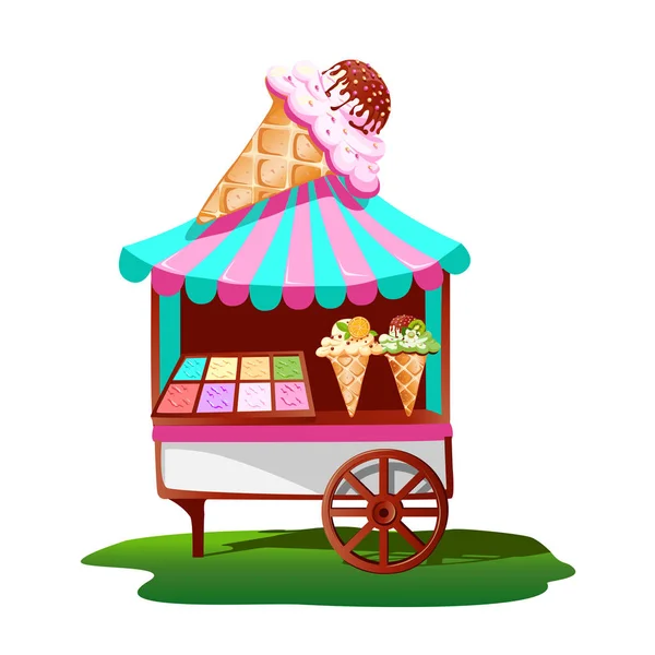 Ice cream cart Vector Art Stock Images | Depositphotos Ice cream cart Vector Art Stock Images | Depositphotos