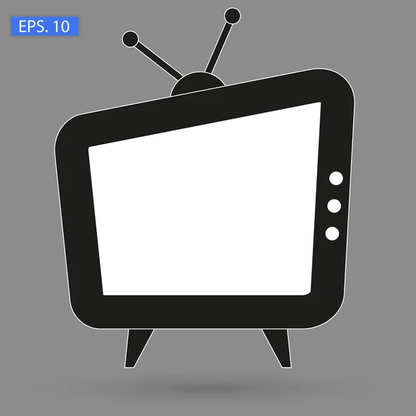 Vector TV icon picture Flat Style — Stock Vector