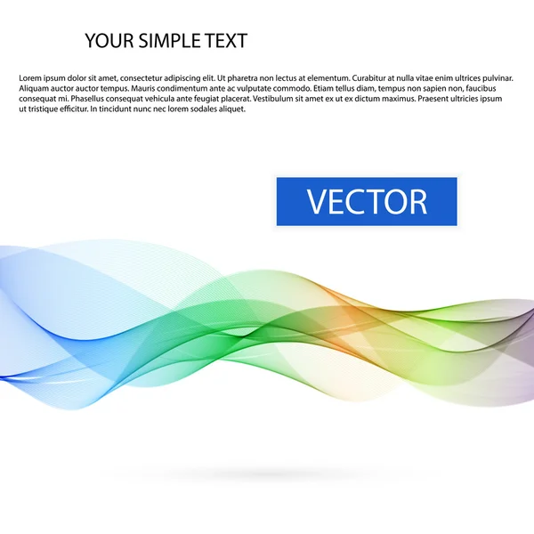 Sfondo astratto vettore, onda di fumo di colore . Grafiche Vettoriali