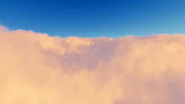 Lot nad chmury Hd — Wideo stockowe