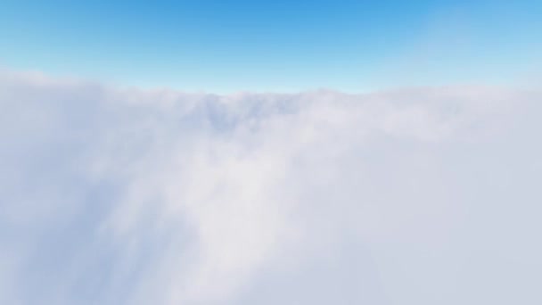 Полет над облаками HD — стоковое видео
