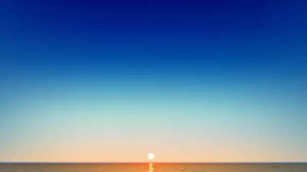 Ilustración vectorial fondo abstracto con puesta de sol de mar — Vector de stock